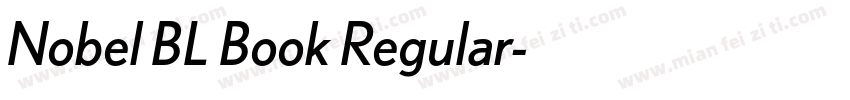 Nobel BL Book Regular字体转换